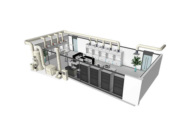 通風柜VAV變風量系統（自動門+補風）